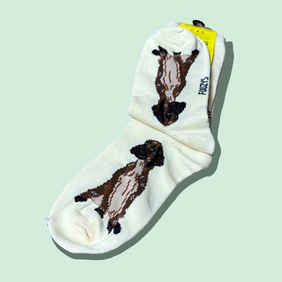 NWT Foozy’s Canine Collection Great Dane Cream Socks Size 9-11 - Picture 6 of 6